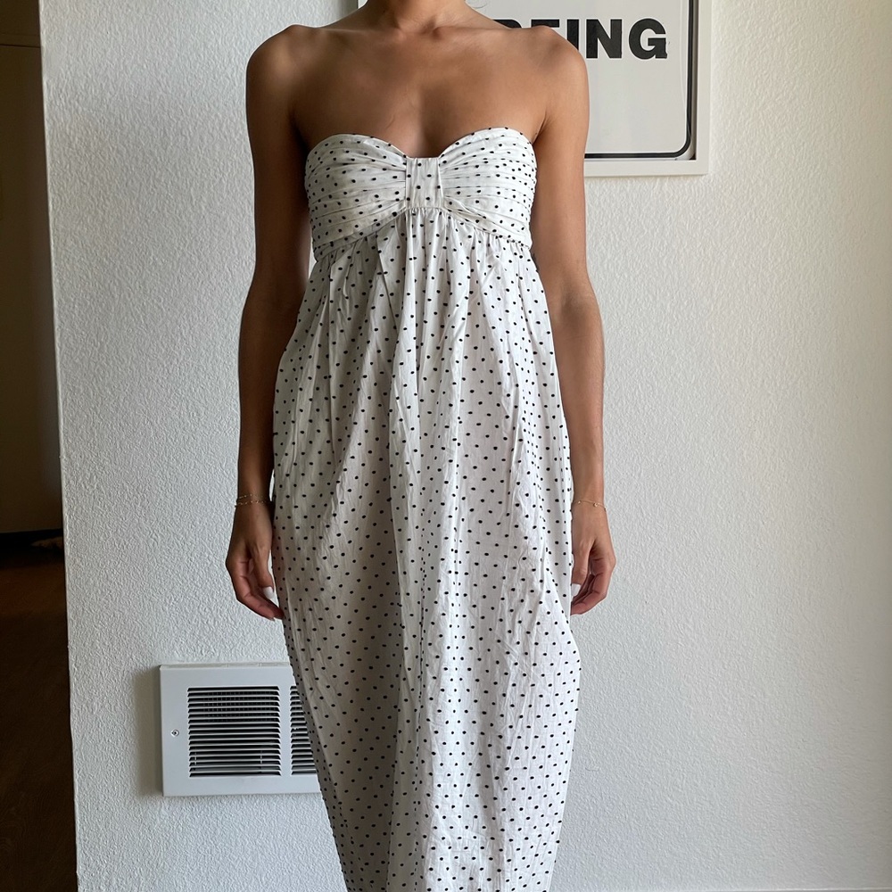 Marysia Strapless Polka Dot Jumpsuit